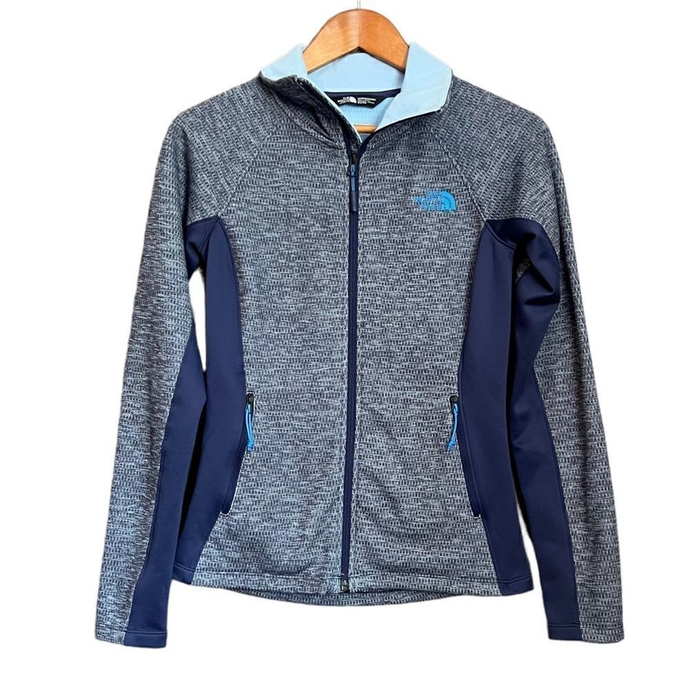 The north face fleece lined zip up sweater. Size xs